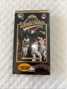 2/$6 1997 World Series Official Video - Black & Gold VHS